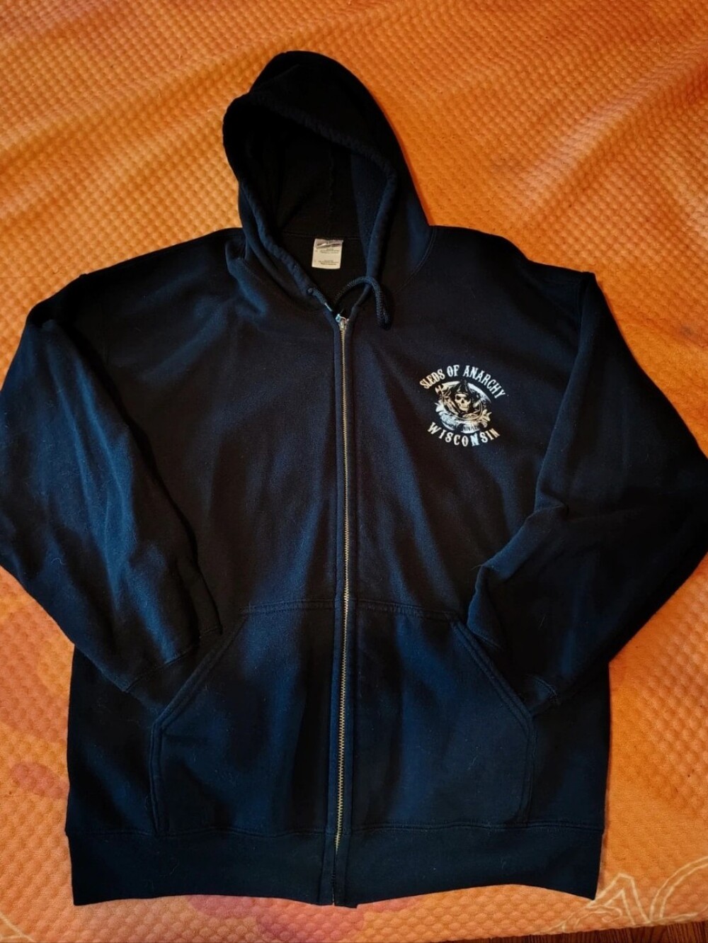 Wisconsin "Sleds" Of Anarchy Zip-Up Hoodie
